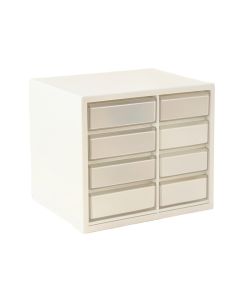 Olive Branch Small-Parts Storage Drawer Cabinet - White (synthetic illustration; no displayed measurements)