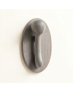Reed Crest Wall-Mounted Robe Hook - Gray (synthetic illustration; no displayed measurements)