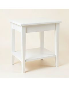Linden Crest Side Table - White (synthetic illustration; no displayed measurements)