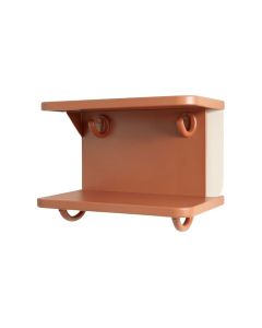 Flint Crest Wall-Mounted Entryway Organizer Shelf - Terracotta (synthetic illustration; no displayed measurements)