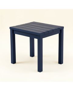 Field Crest Compact Balcony Table - Navy (synthetic illustration; no displayed measurements)