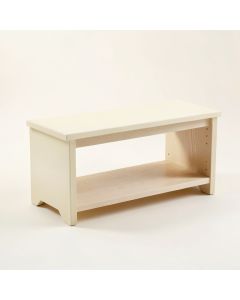 Field Bridge Indoor Bench - Cream (synthetic illustration; no displayed measurements)
