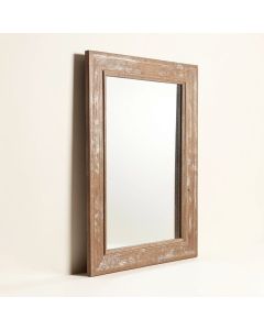 Fryman Brushed Classic Rustic Distressed Wall Mirror (synthetic illustration; no displayed measurements)