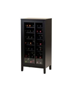 Cendrillon Wood Storage 12 Bottle Floor Wine Cabinet (synthetic illustration; no displayed measurements)