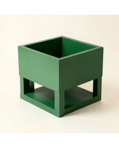 Ash Brook Empty Raised Planter - Green (synthetic illustration; no displayed measurements)
