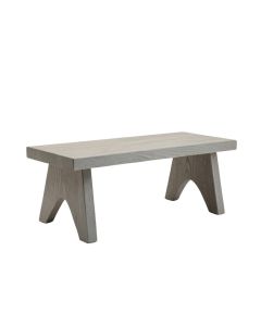 Dune Bridge Indoor Bench - Gray (synthetic illustration; no displayed measurements)