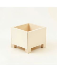Cove Brook Empty Raised Planter - Cream (synthetic illustration; no displayed measurements)