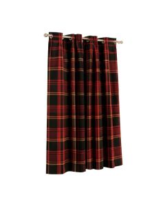 Sunglow Plaid Grommet Single Curtain Panel