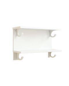 Clay Dale Wall-Mounted Entryway Organizer Shelf - White (synthetic illustration; no displayed measurements)