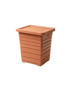 Ridge Brook Closed Garden Compost Bin - Terracotta (synthetic illustration; no displayed measurements)