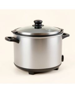 Elite By Maxi-Matic Platinum 8.5-Quart Stainless Steel Digital Slow Cooker (synthetic illustration; no displayed measurements)
