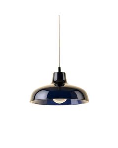 Meadow Branch Pendant Light Suspended From One Plain Cable - Navy (synthetic illustration; no displayed measurements)