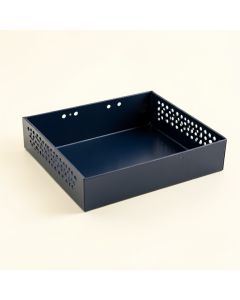 Dune Bend Empty Under-Desk Cable Tray - Navy (synthetic illustration; no displayed measurements)
