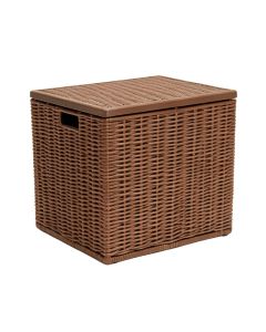 73 Gallon Resin Wicker Deck Box