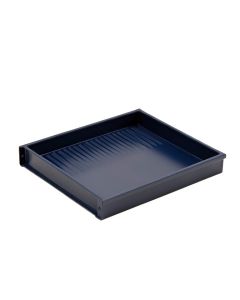 Willow Crossing Empty Under-Desk Cable Tray - Navy (synthetic illustration; no displayed measurements)