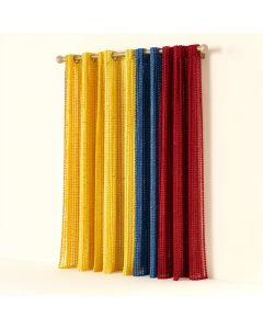 Jodie-Ann Circle Beaded Bamboo Sheer Single Curtain Panel (synthetic illustration; no displayed measurements)