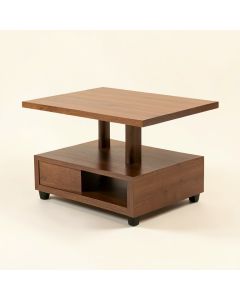 Nido Floor Shelf Coffee Table With Storage (synthetic illustration; no displayed measurements)