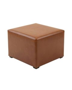 Brilon 15 '' Wide Faux Leather Square Storage Ottoman (synthetic illustration; no displayed measurements)