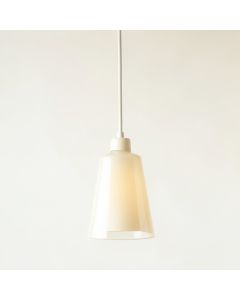 Meadow Canyon Pendant Light Suspended From One Plain Cable - Ivory (synthetic illustration; no displayed measurements)