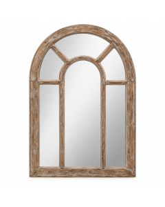 Lystra Rustic Distressed Accent Mirror