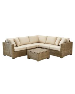Outdoor Garden Patio Furniture 7-Piece Pe Rattan Wicker Sectional Cushioned Sofa Sets (synthetic illustration; no displayed measurements)