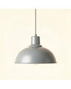 Linden Bend Pendant Light Suspended From One Plain Cable - Gray (synthetic illustration; no displayed measurements)