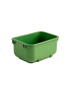 Summit Crest Empty Railing Planter With Integral Brackets - Green