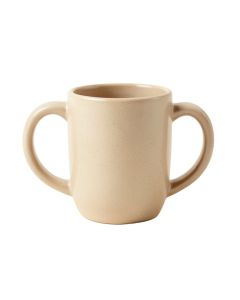 Cedar Branch Ceramic Mug - Beige (synthetic illustration; no displayed measurements)