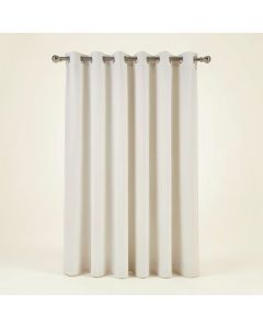 Calumet Solid Semi-Sheer Grommet Curtain Panels (synthetic illustration; no displayed measurements)