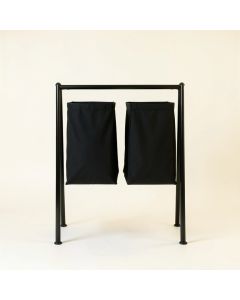 Alder Arc Laundry Sorting Station With Plain Removable Bags (synthetic illustration; no displayed measurements)