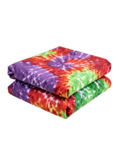 Hearts In Tie Dye Duvet Cover Set (synthetic illustration; no displayed measurements)
