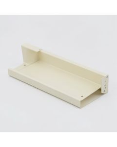 Ridge Bluff Empty Under-Desk Cable Tray - Ivory (synthetic illustration; no displayed measurements)