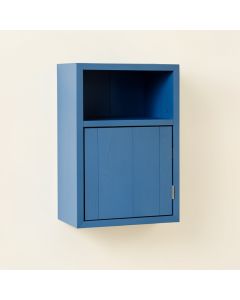 Meadow Edge Wall-Mounted Entry Cabinet - Blue (synthetic illustration; no displayed measurements)