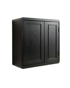 Hazel Brook Wall-Mounted Entry Cabinet - Black