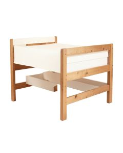 Allain Twin Solid Wood Low Loft Bed
