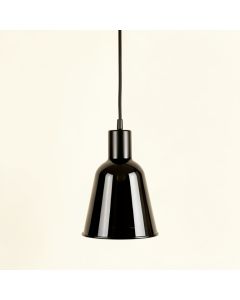 Dune Dell Pendant Light Suspended From One Plain Cable - Black (synthetic illustration; no displayed measurements)