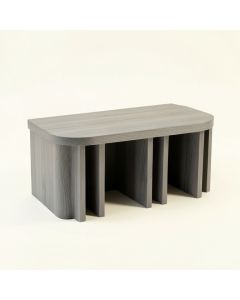 Sage Branch Shoe Storage Bench - Gray (synthetic illustration; no displayed measurements)
