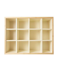 Harbor Bend Empty Mug-Storage Cabinet Insert - Cream (synthetic illustration; no displayed measurements)