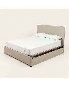 Full Size Platform Bed With Adjustable Trundle (synthetic illustration; no displayed measurements)