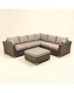 Abbegail Patio 7 Piece Sectional Seating Group With Cushions (synthetic illustration; no displayed measurements)