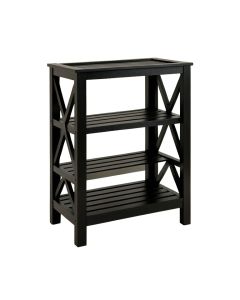 Sage Bend Empty Seed-Starting Shelving Unit Without Lights - Black