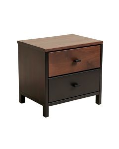 Tiro Steel Nightstand In Brown/Black (synthetic illustration; no displayed measurements)