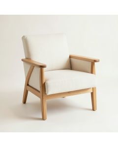Juniper Crest Upholstered Armchair - Ivory (synthetic illustration; no displayed measurements)
