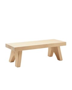 Slate Arc Indoor Bench - Beige (synthetic illustration; no displayed measurements)