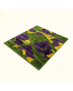 Trapezoids Green/Plum/Yellow Area Rug (synthetic illustration; no displayed measurements)