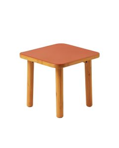 Cedar Bend Compact Balcony Table - Terracotta (synthetic illustration; no displayed measurements)