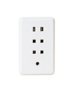6 Outlet 2 Usb-A/1 Usb-C U-Power Desk Surge Protector Light Switch