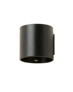 Elm Brook Wall Sconce Mounted On A Plain Wall - Black (synthetic illustration; no displayed measurements)