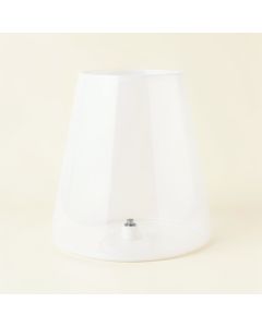 6 '' H Glass Novelty Lamp Shade ( Screw On ) In White (synthetic illustration; no displayed measurements)
