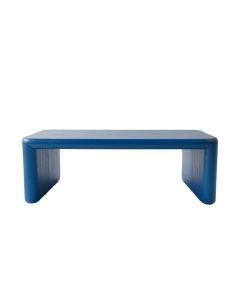 Field Bluff Indoor Bench - Blue (synthetic illustration; no displayed measurements)